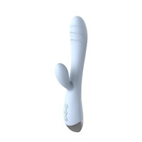 Dildo Vibrador Consolador Ultra Suave IPX6 Exitager Bunny Celeste